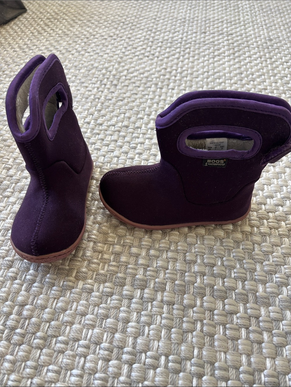 Bogs Kids Deep Purple Pull-On Waterproof Boots